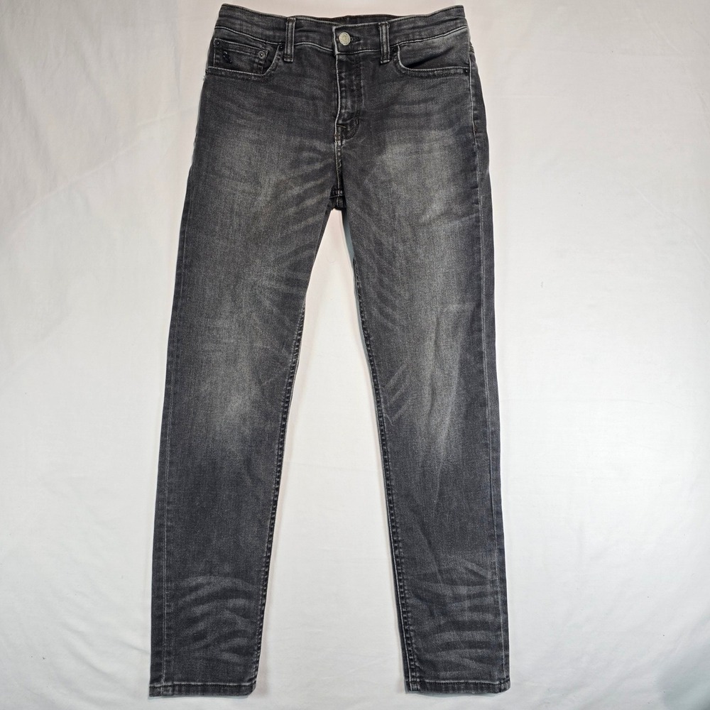 Polo Ralph Lauren Slouch Skinny Jeans Faded Black Size 14 Girls Boys Mens 28